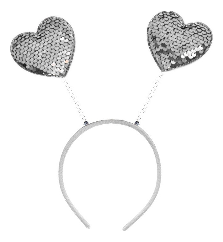 Cintillo Con Corazones / Diseño Lentejuelas / San Valentín - Imagen 5