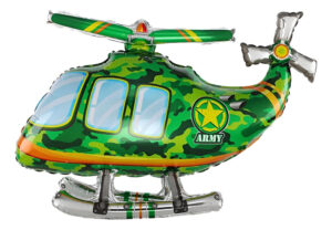 Globo Metálico Decoración Modelo Helicoptero