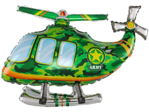 Globo Metálico Decoración Modelo Helicoptero