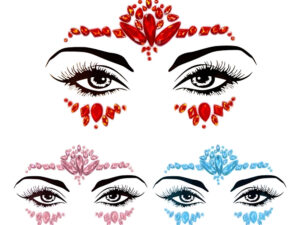 Pack 3 Tatuaje Temporal Gemas / Piedras / Halloween / Md95