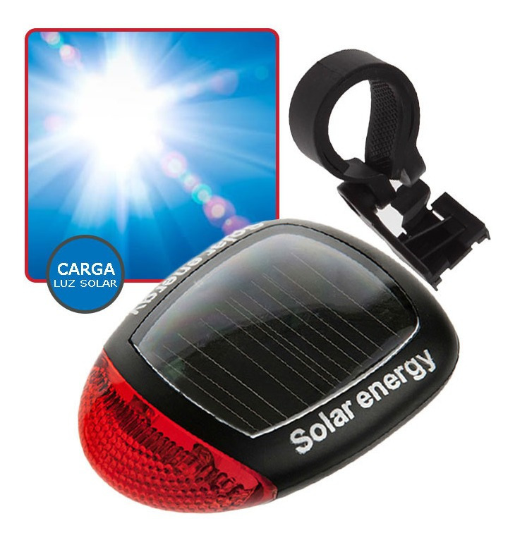 Luz Trasera Para Bicicleta / Luz Roja / Carga Solar
