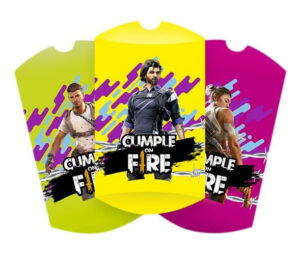 Pack 6 Uds Cajas Para Dulces / Cotillón / Motivo Free Fire