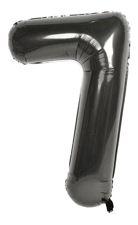 Globo En Forma De Numero - Altura - 76 Cm / Negro - Imagen 7