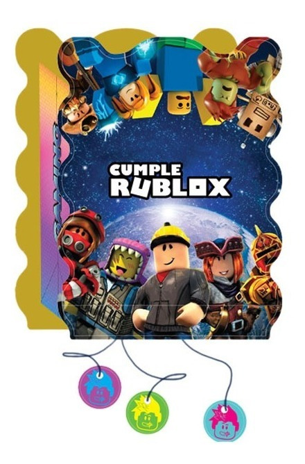 Piñata De Cumpleaños Motivo Roblox