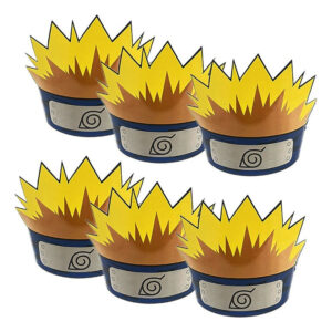 Pack 6 Uds Corona Para Fiesta / Cotillón Motivo Naruto