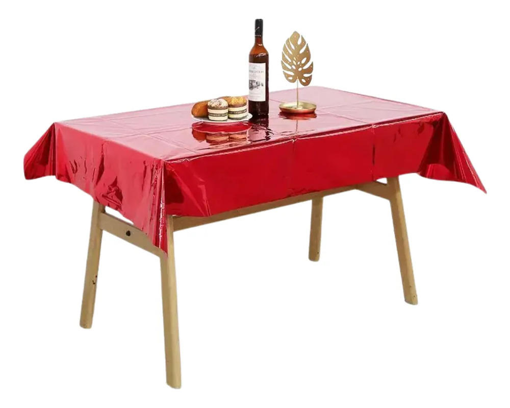 Mantel Metalizado Para Decoración De Mesa Rectangular - Imagen 6