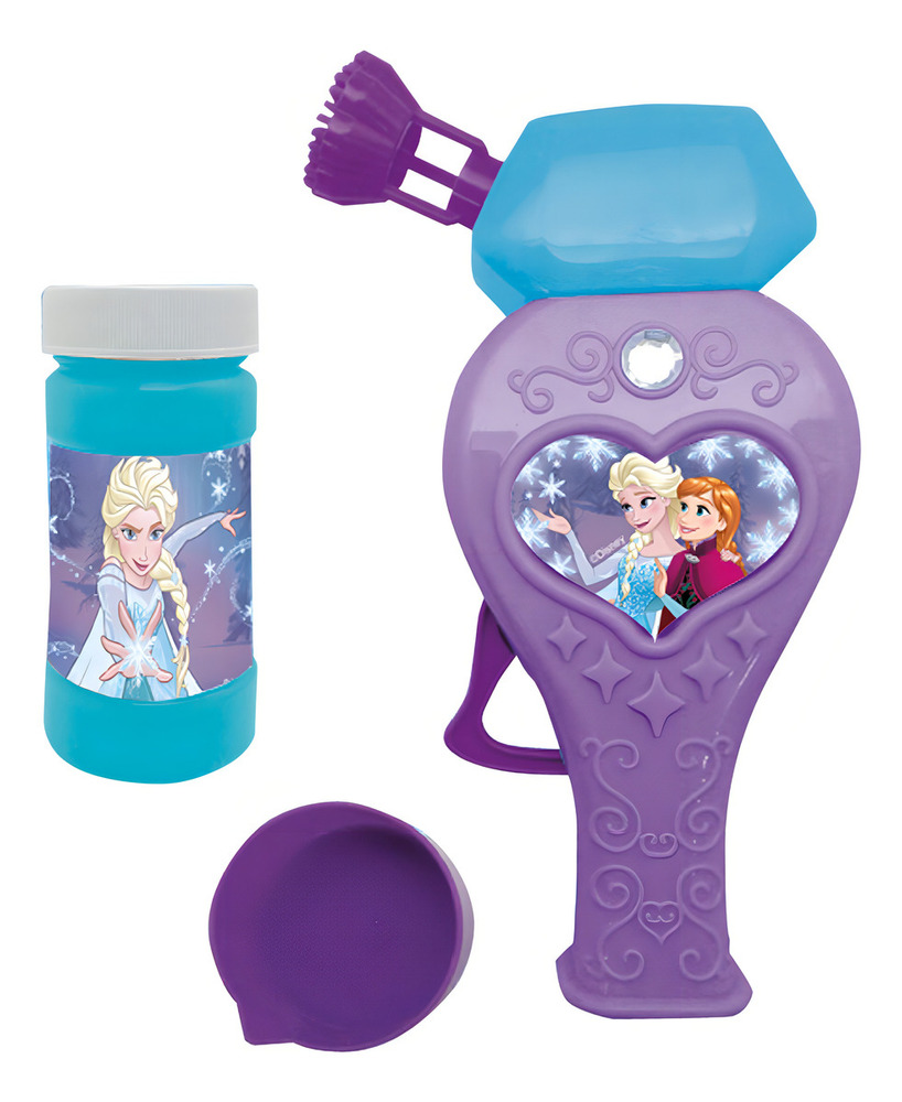 Lanza Burbujas Frozen Disney Pronobel Color Celeste - Imagen 2