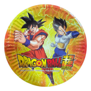 Pack 6 Uds Plato Pequeño Cartón / Diseño Dragon Ball