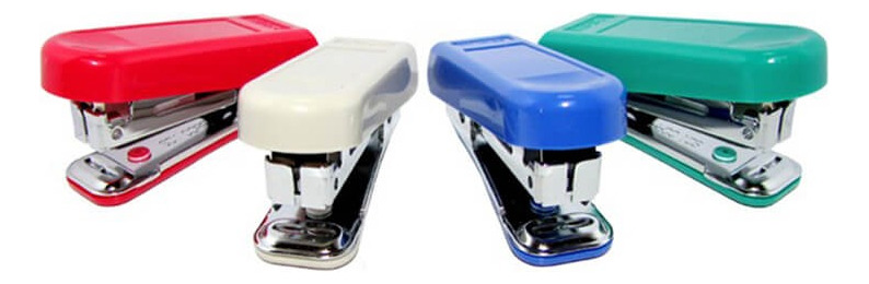 Mini Corchetera De 6cm + Corchetes / Grapadora De Bolso - Imagen 2