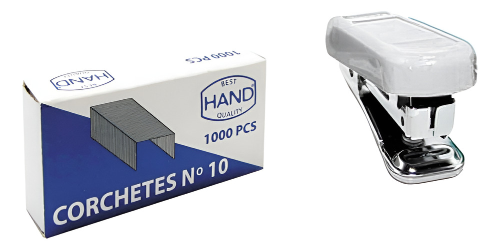 Mini Corchetera De 6cm + Corchetes / Grapadora De Bolso - Imagen 6