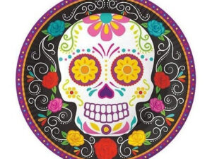 Pack 6 Uds Plato Pequeño Cartón / Diseño Catrina