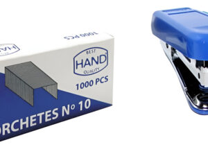 Mini Corchetera De 6cm + Corchetes / Grapadora De Bolso