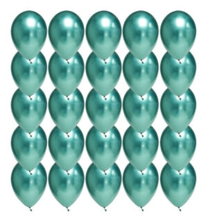 Pack 25 Uds / Globos Decorativos Cromados-perlados R12=30cm