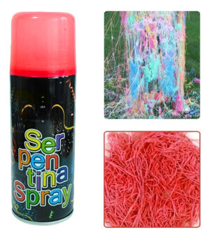 Serpentina Spray Contenido 250 Ml / Fiesta / Cotillón