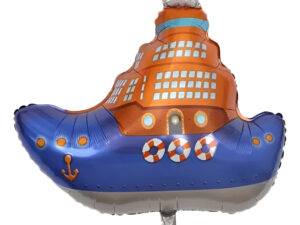 Globo Metálico Silueta Barco