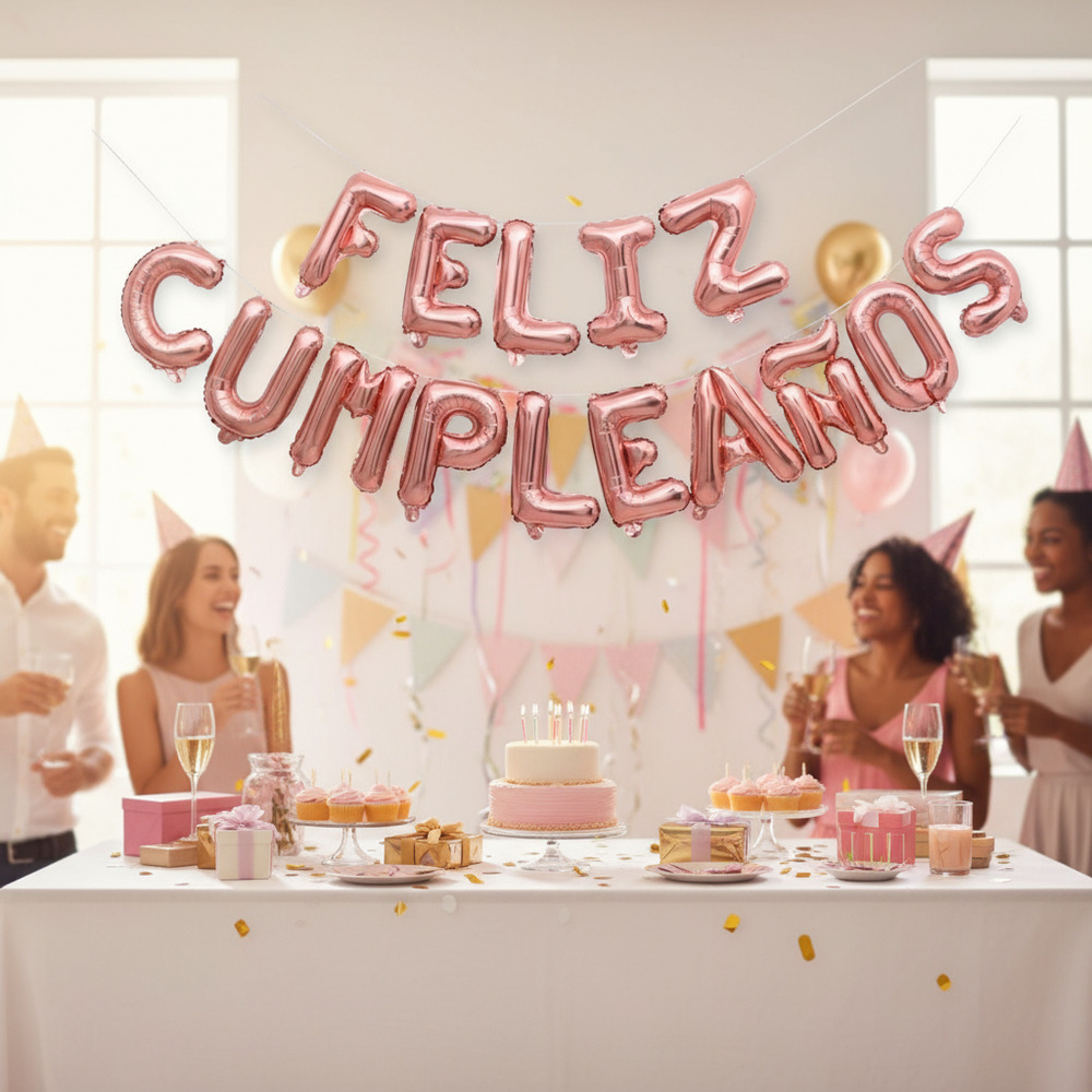 Set De Globos Decoración 15 Uds (feliz Cumpleaños) - Imagen 34