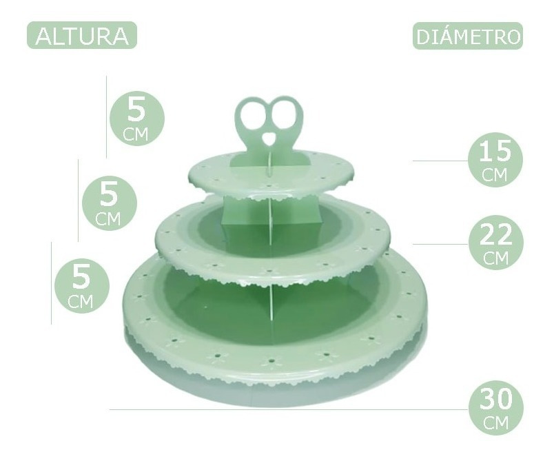 Base / Pedestal / Soporte Para Bombones 3 Niveles - Imagen 13