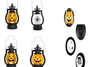 Pack 4 Uds Lampara Con Luz Led / Halloween