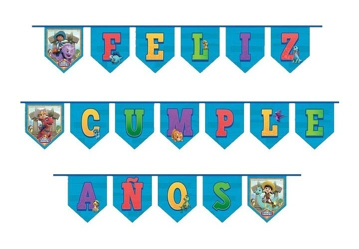 Guirnalda Para Decoración Fiesta Motivo Dino Ranch