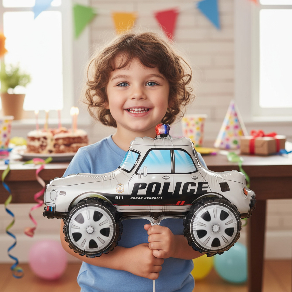 Globo Metálico 3d Figura Automóvil - Imagen 11