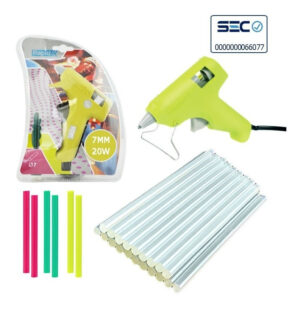 Pistola Rapid Eléctrica Silicona Barra 7 Mm 20w + 26 Barras