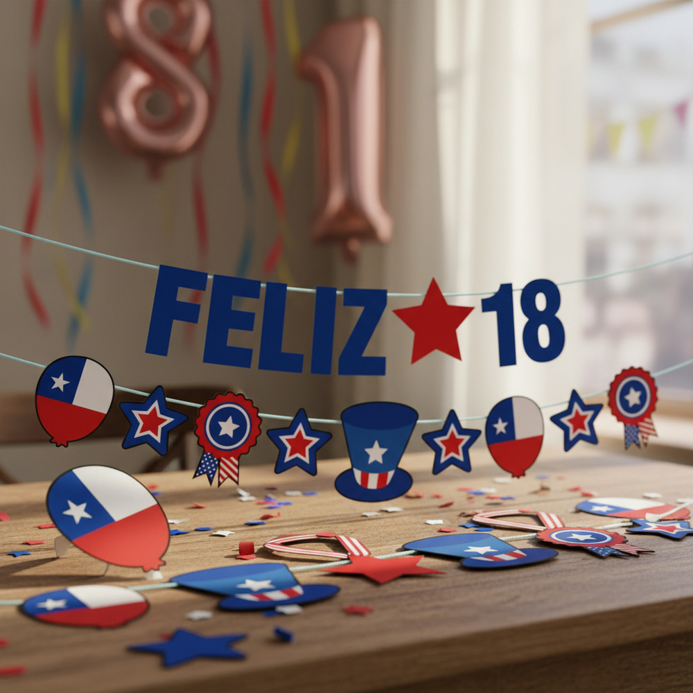 Guirnalda Para Decoración Motivo Fiestas Patrias - Imagen 3