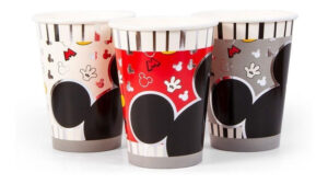 Pack 6 Uds Vaso De Cartón Con Diseño Mickey Mouse