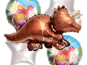 Set De Globos Decoración 5 Uds Dinosaurio Triceratops