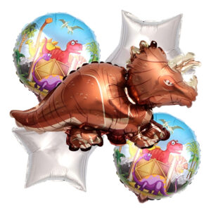 Set De Globos Decoración 5 Uds Dinosaurio Triceratops