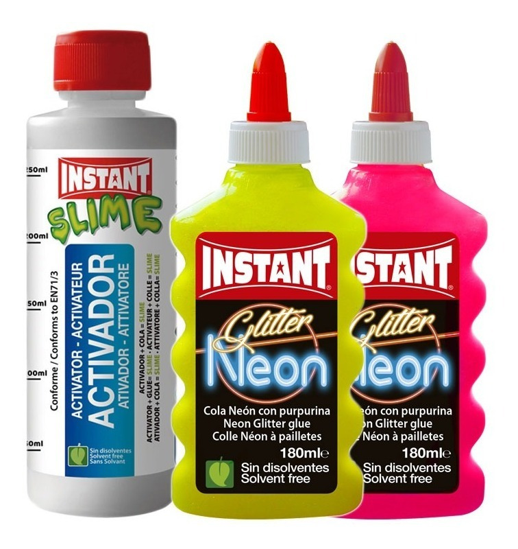 Kit Completo Para Crear Slime / Glitter / Neon / 360 Ml - Imagen 6