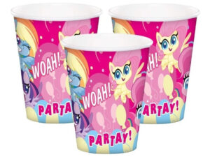 Pack 6 Uds Vaso De Cartón Con Diseño My Little Pony