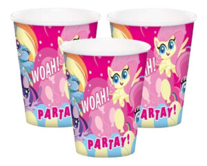 Pack 6 Uds Vaso De Cartón Con Diseño My Little Pony
