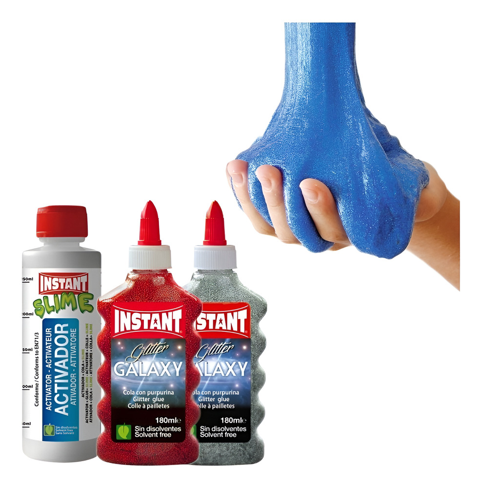 Kit Completo Para Crear Slime / Glitter / Galaxy / 360 Ml - Imagen 3