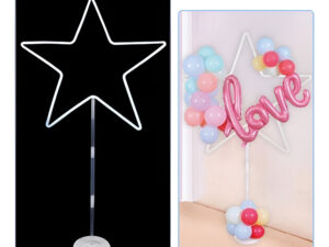 Base Para Globos Soporte Marco Estrella - No Incluye Globos