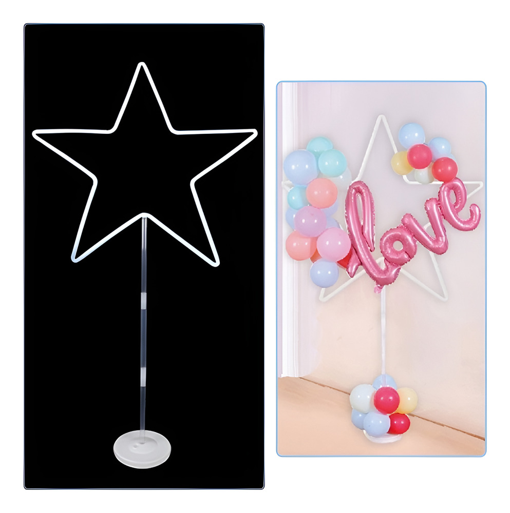 Base Para Globos Soporte Marco Estrella - No Incluye Globos