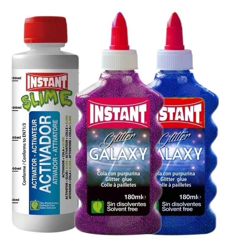 Kit Completo Para Crear Slime / Glitter / Galaxy / 360 Ml - Imagen 6