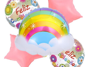 Set De Globos Decoración 5 Uds Nubes Arcoíris Estrellas