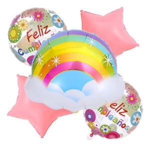 Set De Globos Decoración 5 Uds Nubes Arcoíris Estrellas