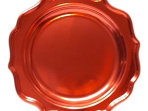 Pack 3 Uds Plato Grande / Diseño Bordes Con Siluetas