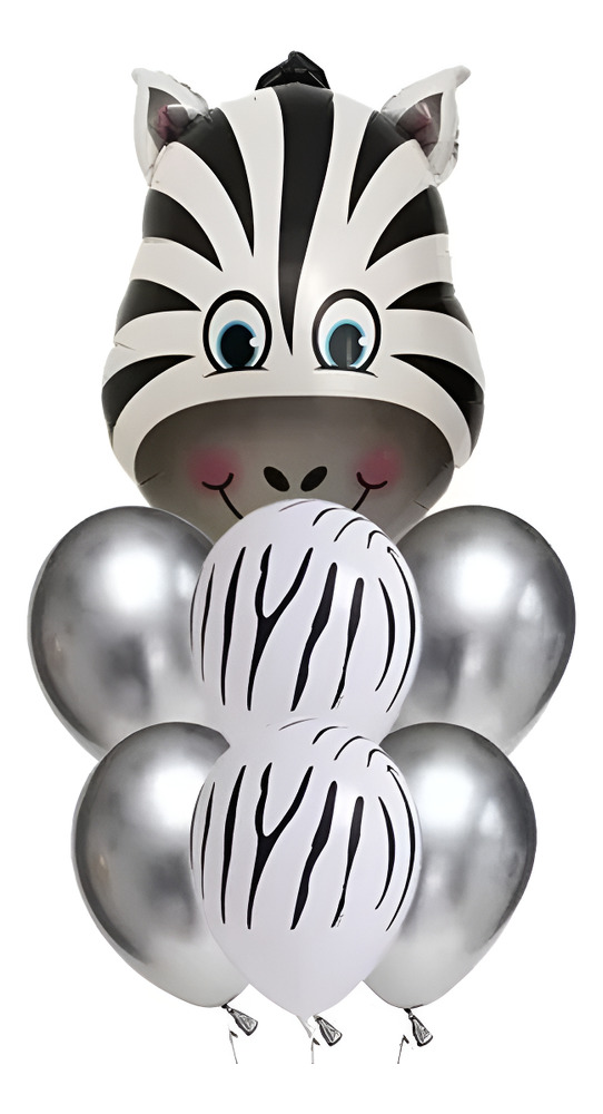 Set De Globos Decoración 7 Uds Personajes Animales