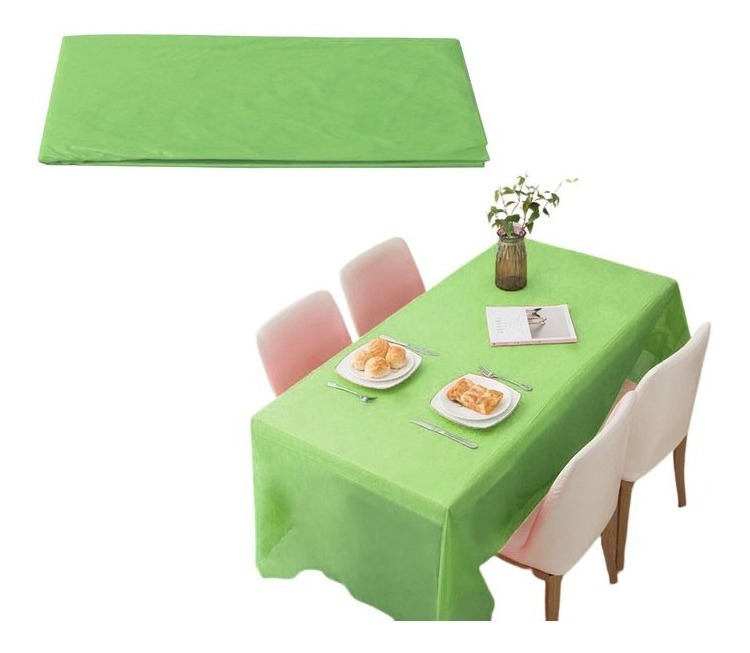 Mantel Plástico Para Decoración De Mesa Rectangular Unicolor - Imagen 9