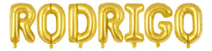 Globos De Letra Metalizados, Nombres De 7 Letras