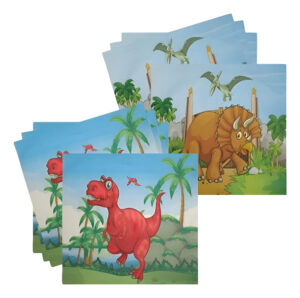 Servilletas De Papel Decoración Motivo Dinosaurio 20 Uds