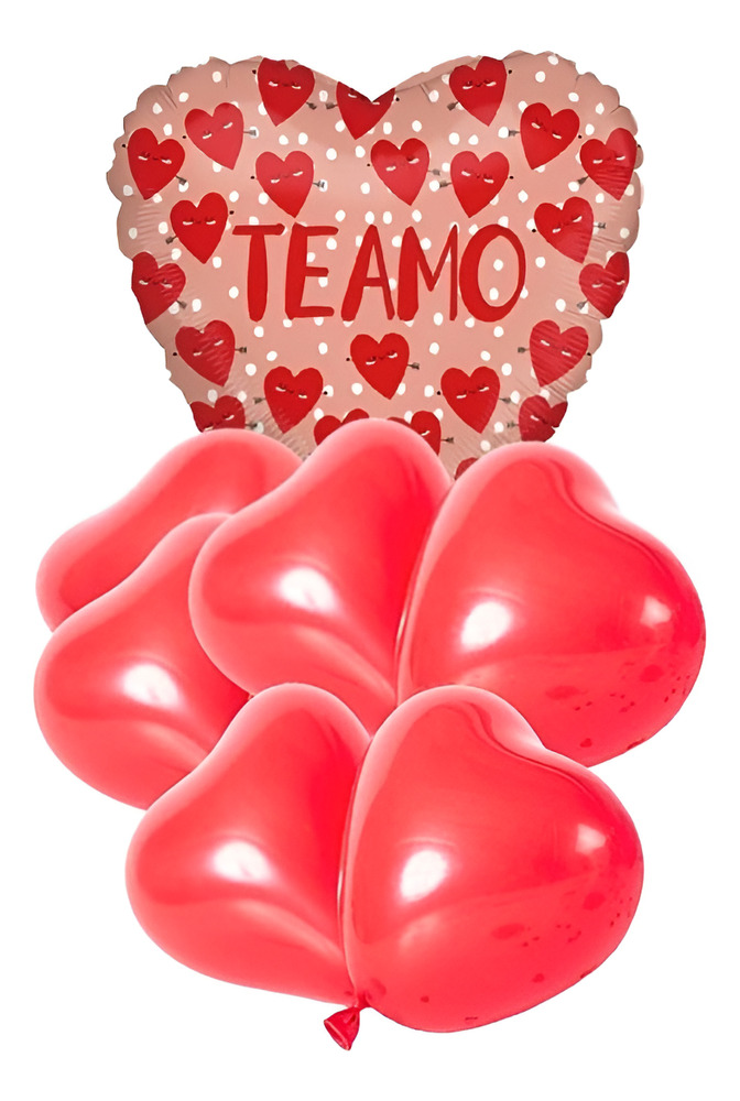 Set De Globos Decoración 7 Uds Corazón - Imagen 10