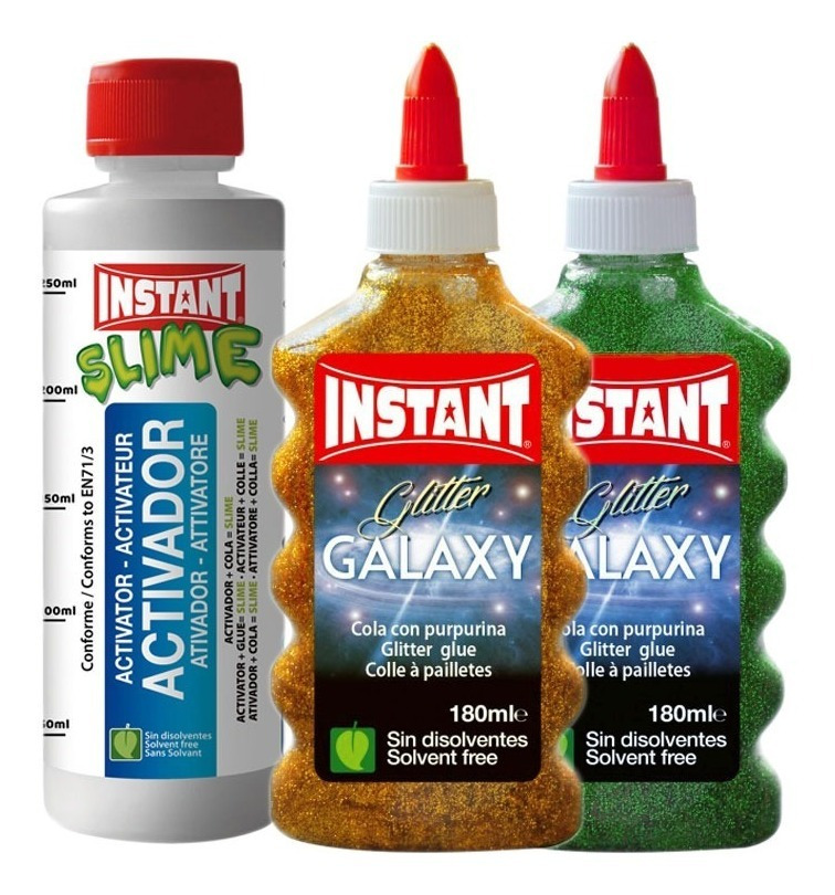 Kit Completo Para Crear Slime / Glitter / Galaxy / 360 Ml - Imagen 2