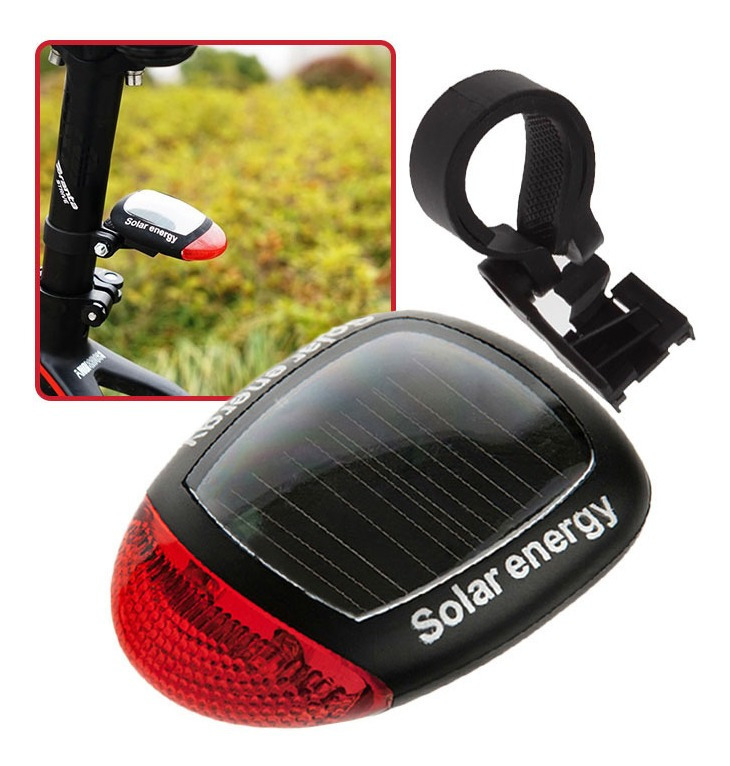 Luz Trasera Para Bicicleta / Luz Roja / Carga Solar - Imagen 3