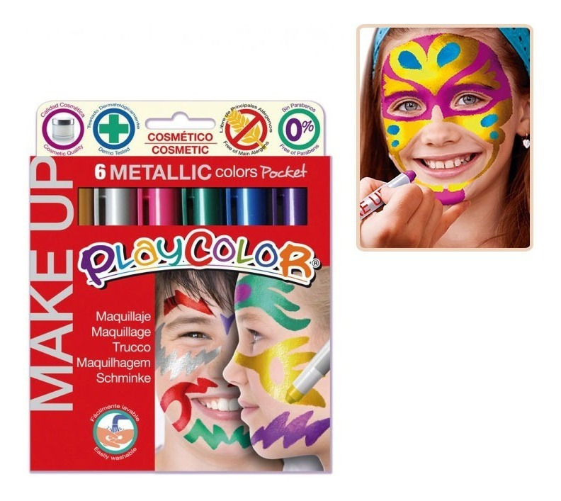 Pinta Caritas / Hipoalergénico / 6 Colores Tonos Metalizados