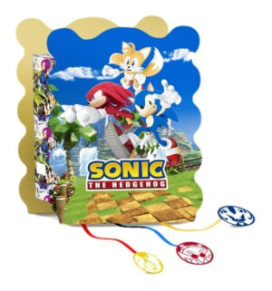 Piñata De Cumpleaños Sonic Rectangular