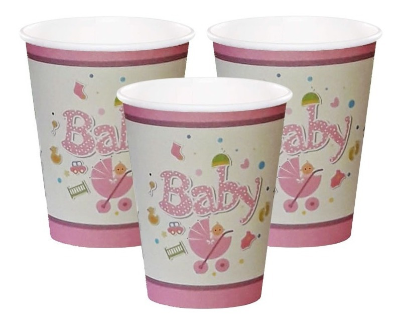Pack 10 Uds Vaso De Cartón Con Diseño Baby - Imagen 2