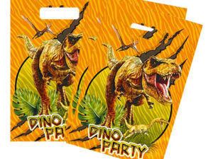 Pack 6 Uds Bolsas Para Dulces Motivo Dinosaurio Rex